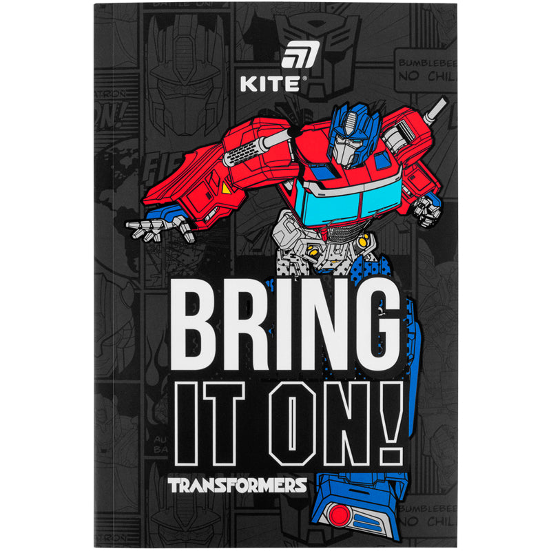 Notebook Kite Transformers TF26-193, thermobinder, А5, 64 sheets, blank
