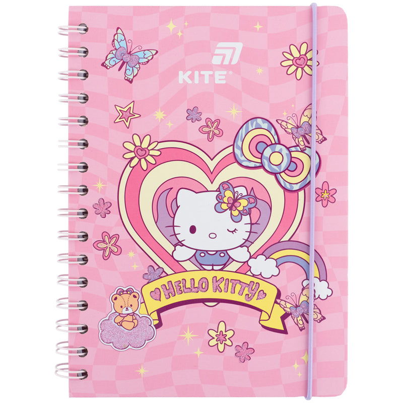 Блокнот на спіралі Kite Hello Kitty HK26-190-1, A5, 80 аркушів, клітинка
