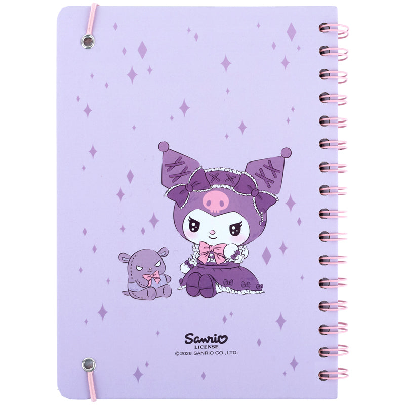 Блокнот на спіралі Kite Kuromi HK26-190-2, A5, 80 аркушів, клітинка