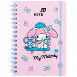 Блокнот на спіралі Kite My Melody HK26-190-3, A5, 80 аркушів, клітинка