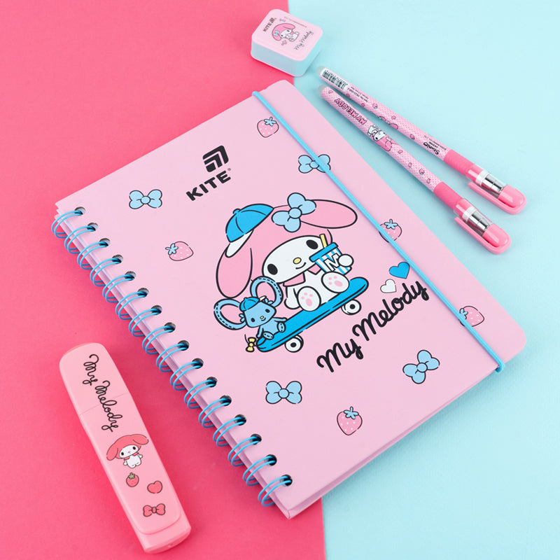Блокнот на спіралі Kite My Melody HK26-190-3, A5, 80 аркушів, клітинка