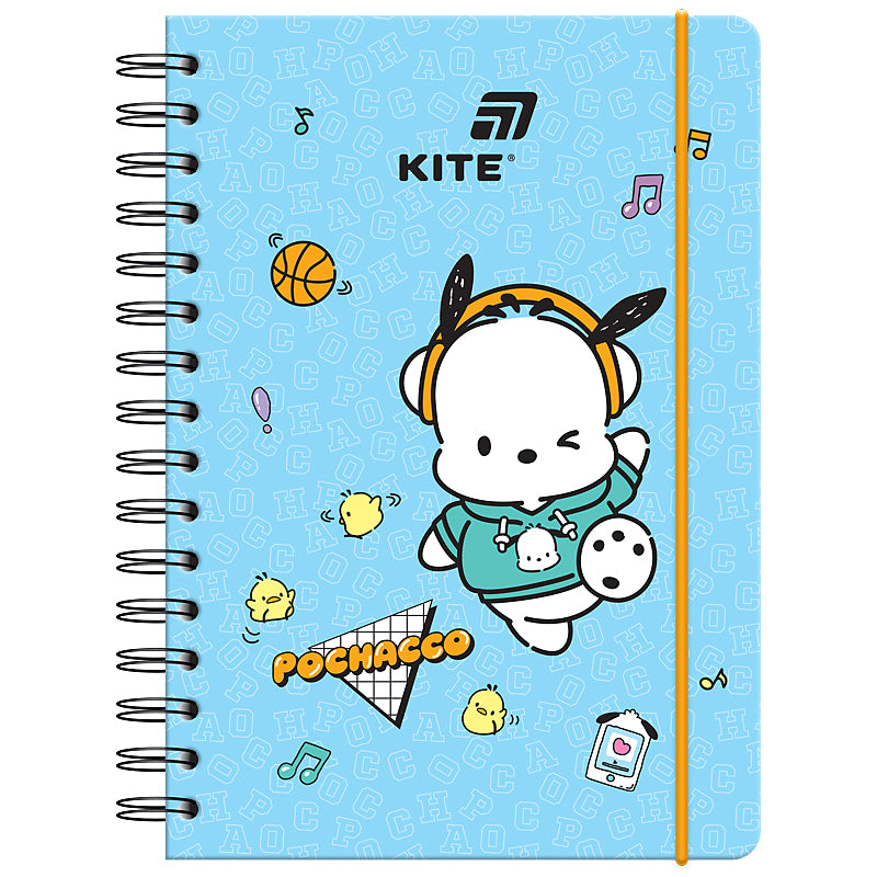 Блокнот на спіралі Kite Pochacco PC26-190, A5, 80 аркушів, клітинка