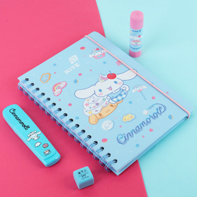 Блокнот на спіралі Kite Cinnamoroll CR26-190, A5, 80 аркушів, клітинка