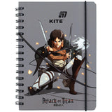 Блокнот на спіралі Kite Attack on Titan AT26-190, A5, 80 аркушів, клітинка