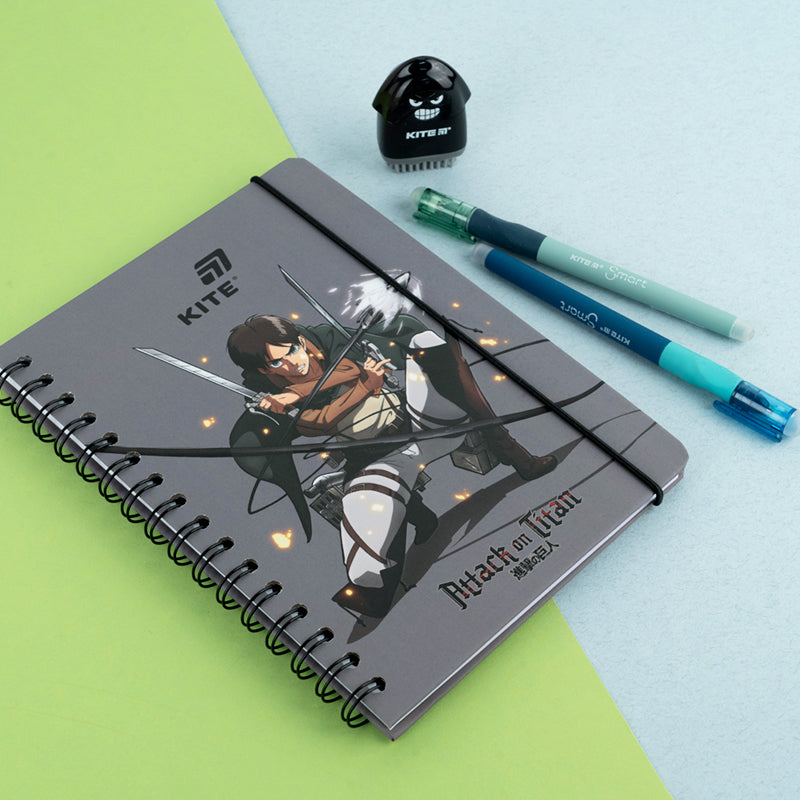 Блокнот на спіралі Kite Attack on Titan AT26-190, A5, 80 аркушів, клітинка