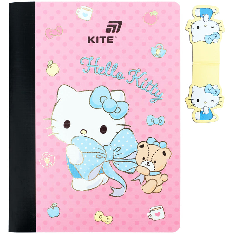 Notebook and page clip Kite Hello Kitty HK26-192-1, А5, 60 sheets, grid