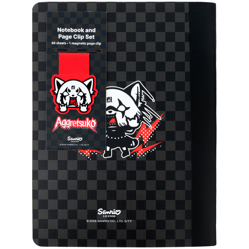 Notebook and page clip Kite Aggretsuko AR26-192, А5, 60 sheets, grid