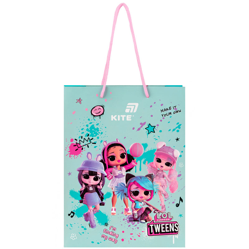 Gift paper bag Kite LOL LO26-265, 18х24cm