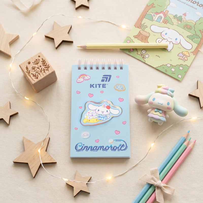Spiral notebook Kite Cinnamoroll CR26-279, А6, 80 sheets, lined