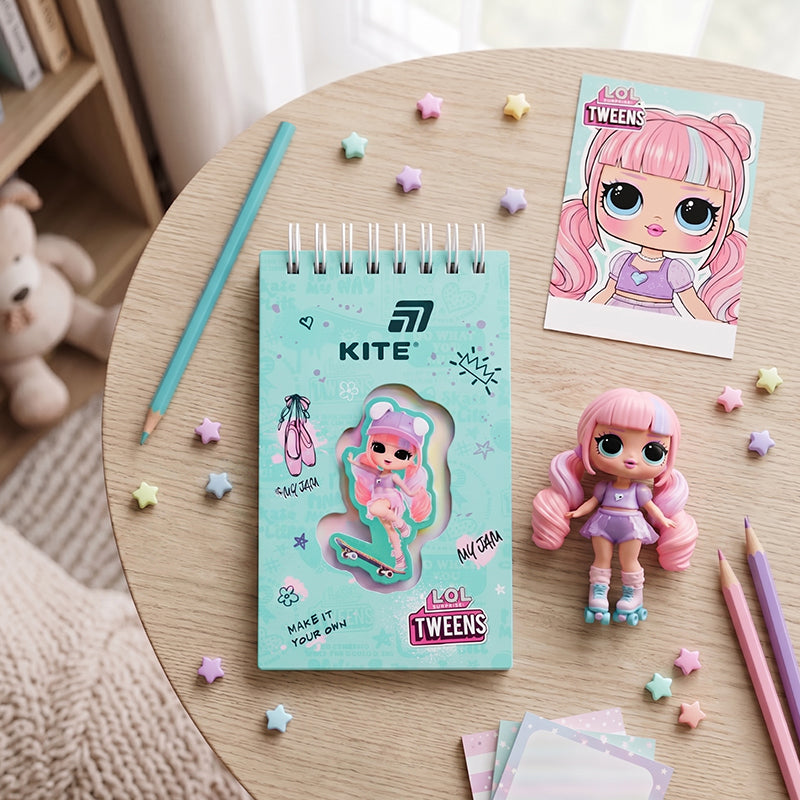 Spiral notebook Kite LOL LO26-279, А6, 80 sheets, lined