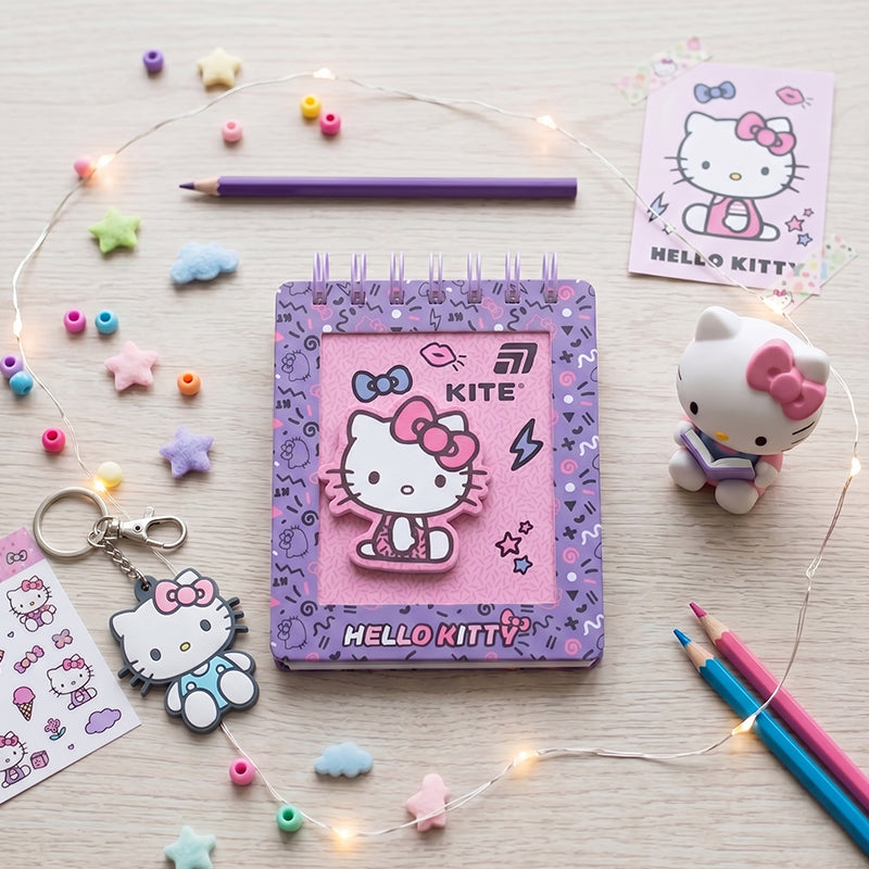 Spiral notebook Kite Hello Kitty HK26-276-1, A6, 80 sheets, grid