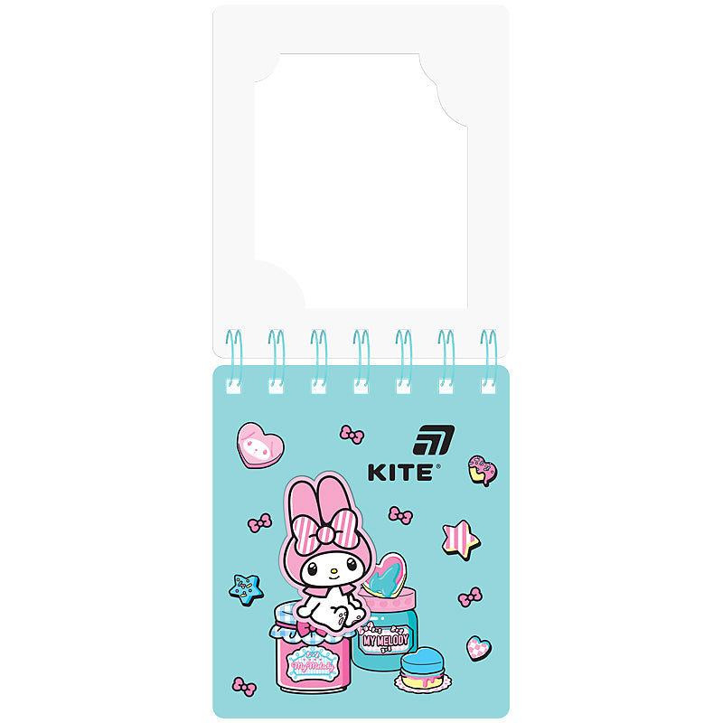 Spiral notebook Kite My Melody HK26-276-2, А6, 80 sheets, grid