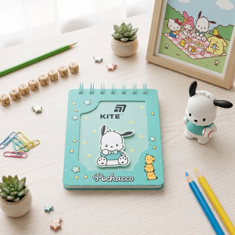 Spiral notebook Kite  Pochacco PC26-276, А6, 80 sheets, grid