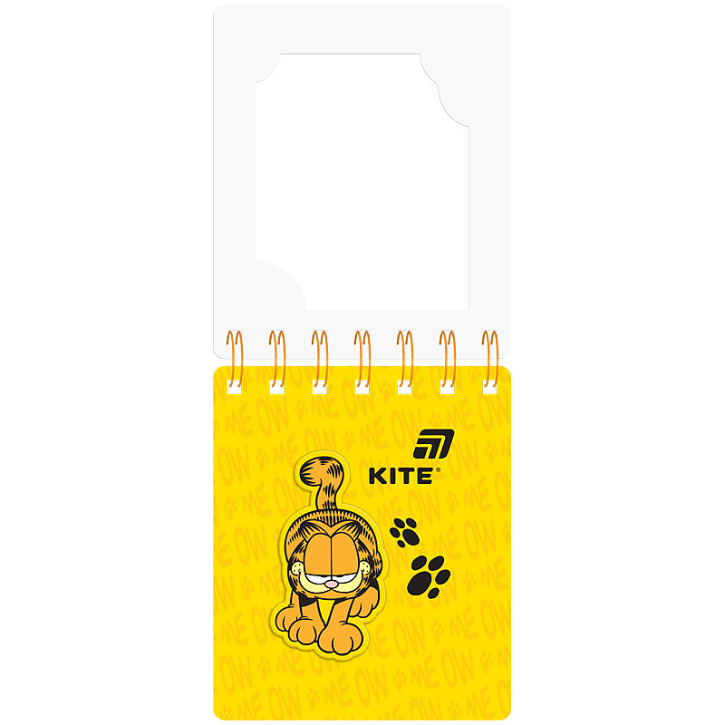 Spiral notebook Kite Garfield GF26-276, A6, 80 sheets, grid