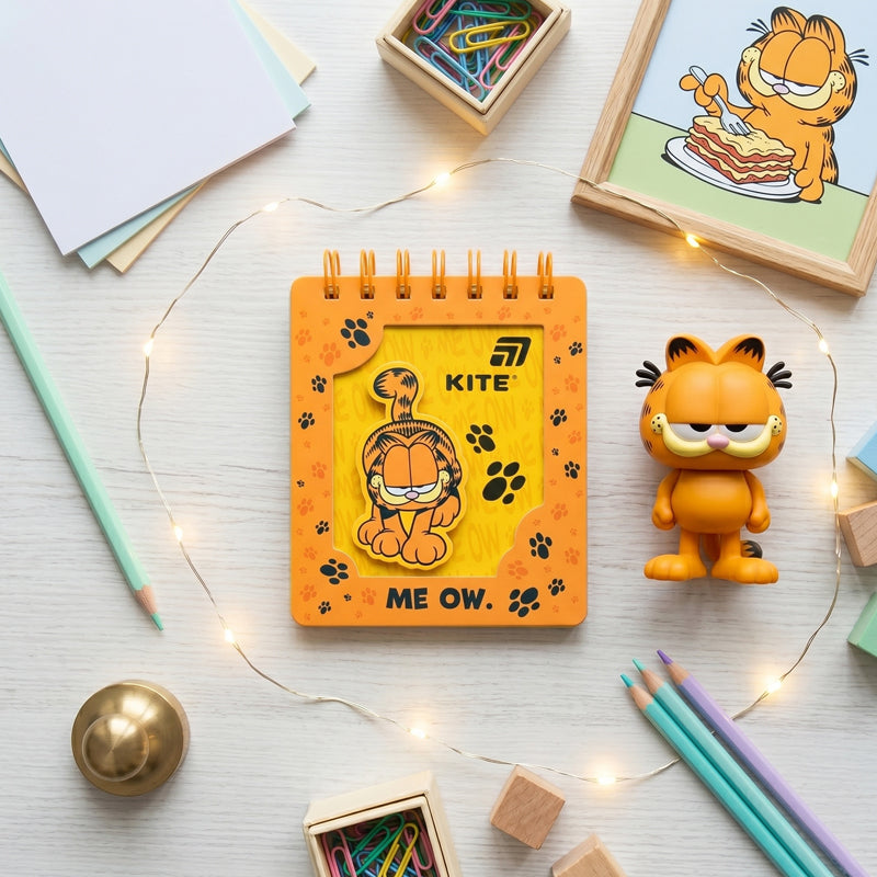 Блокнот на спіралі Kite Garfield GF26-276, 80 аркушів, клітинка
