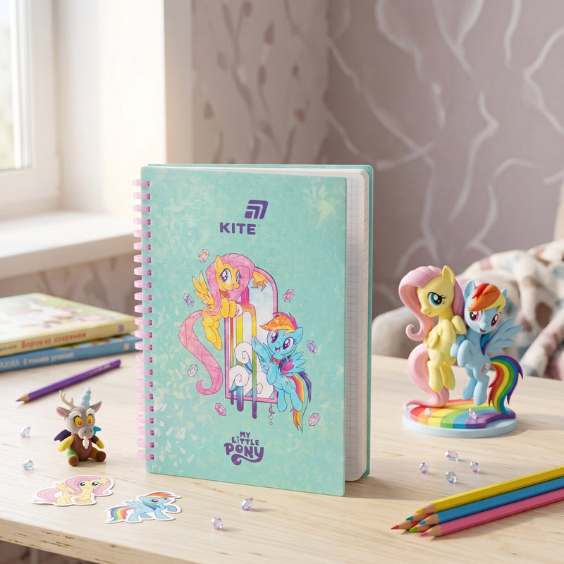Spiral notebook My Little Pony LP26-277, А5, 80 sheets, grid, plastic cover