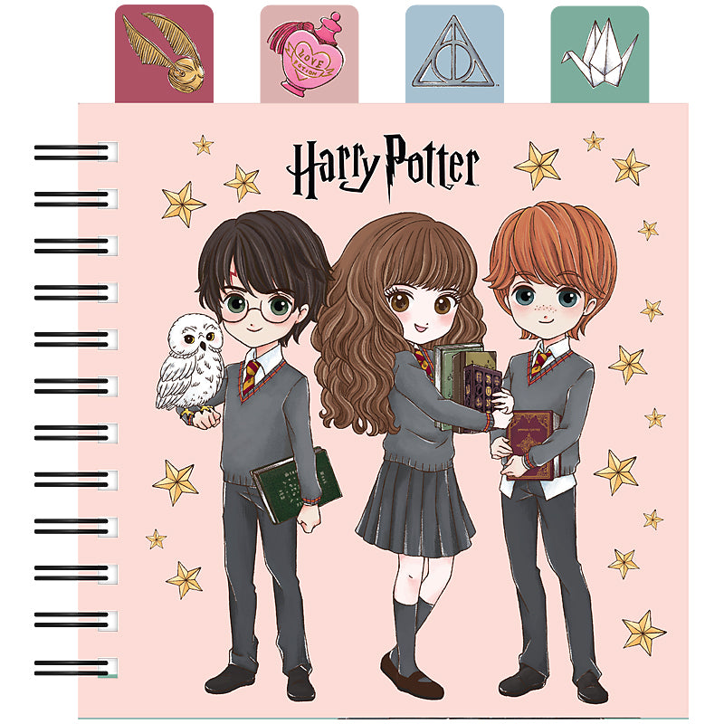 Блокнот з розділювачами на спіралі Harry Potter HP26-278, 80 аркушів, клітинка, пластикова обкладинка