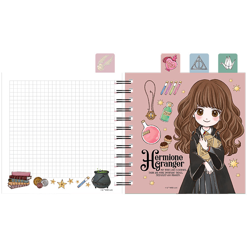 Блокнот з розділювачами на спіралі Harry Potter HP26-278, 80 аркушів, клітинка, пластикова обкладинка