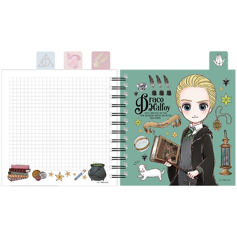 Блокнот з розділювачами на спіралі Harry Potter HP26-278, 80 аркушів, клітинка, пластикова обкладинка