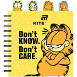 Блокнот з розділювачами на спіралі Garfield GF26-278, 80 аркушів, клітинка, пластикова обкладинка