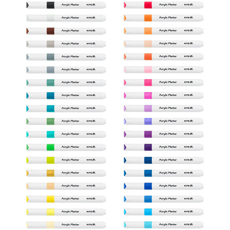 Acrylic markers Jumbo Kite Creative K-1292, 36 pcs