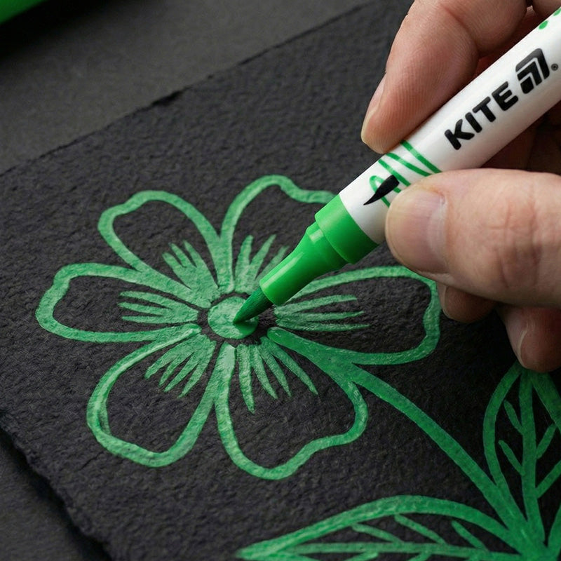 Acrylic markers double-sided Kite Creative K-1293, 6 colors