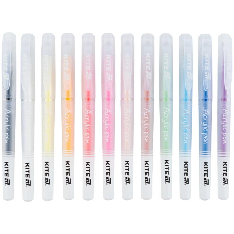 Acrylic pens Kite Creative K-1295, 12pcs