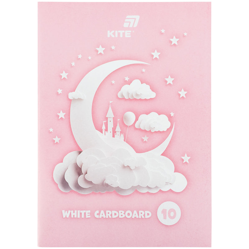 Cardboard white Kite K26-1254, А4, 10 sheets