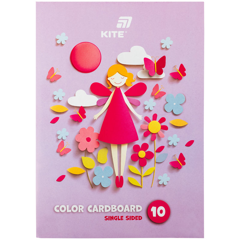 Colored cardboard single-sided Kite K26-1255, А4