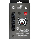 Набір бейдж на липучці та підвіска Kite Aggretsuko AR26-3010, 2 шт.
