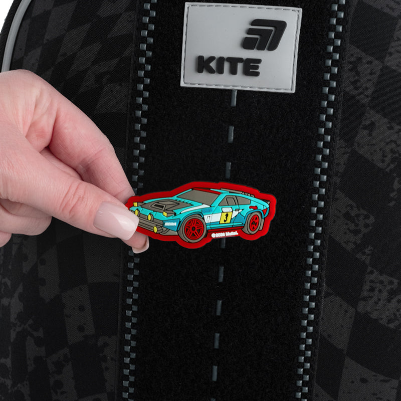 Set of velcro badge and keychain Kite Hot Wheels HW26-3010, 2 pcs.