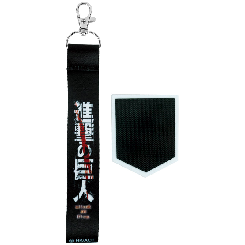 Set of velcro badge and keychain Kite Attack on Titan AT26-3010, 2 pcs.