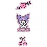 Set of velcro badges Kite Kuromi HK26-3012-1, 3 pcs.