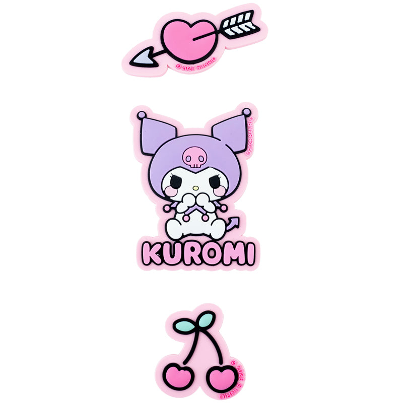 Set of velcro badges Kite Kuromi HK26-3012-1, 3 pcs.