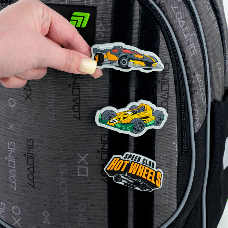 Set of velcro badges Kite Hot Wheels HW26-3012, 3 pcs.