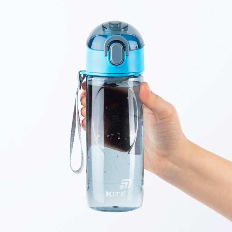 Пляшечка для води Kite K26-400-3, 530 мл,сіро-синя