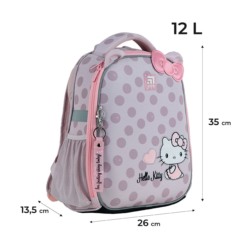Hard-shaped school backpack Kite Education Hello Kitty HK24-555S