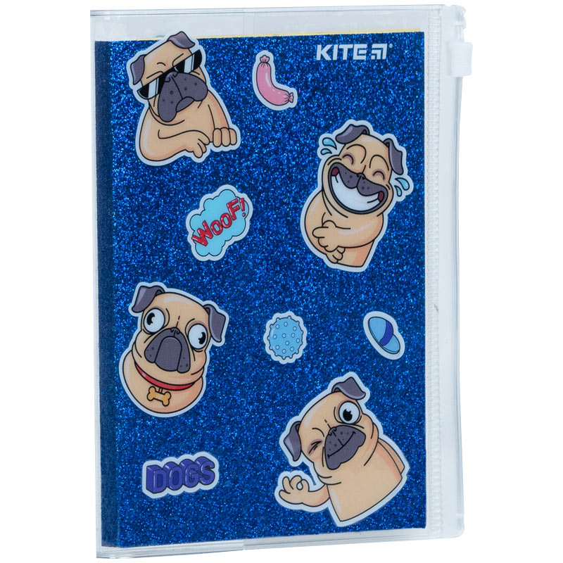 Notebook Kite Blue dogs K22-462-4, 80 sheets, squared
