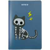 Notebook platic double cover Kite Cat sceleton K23-460-1, А5+, 40 sheets