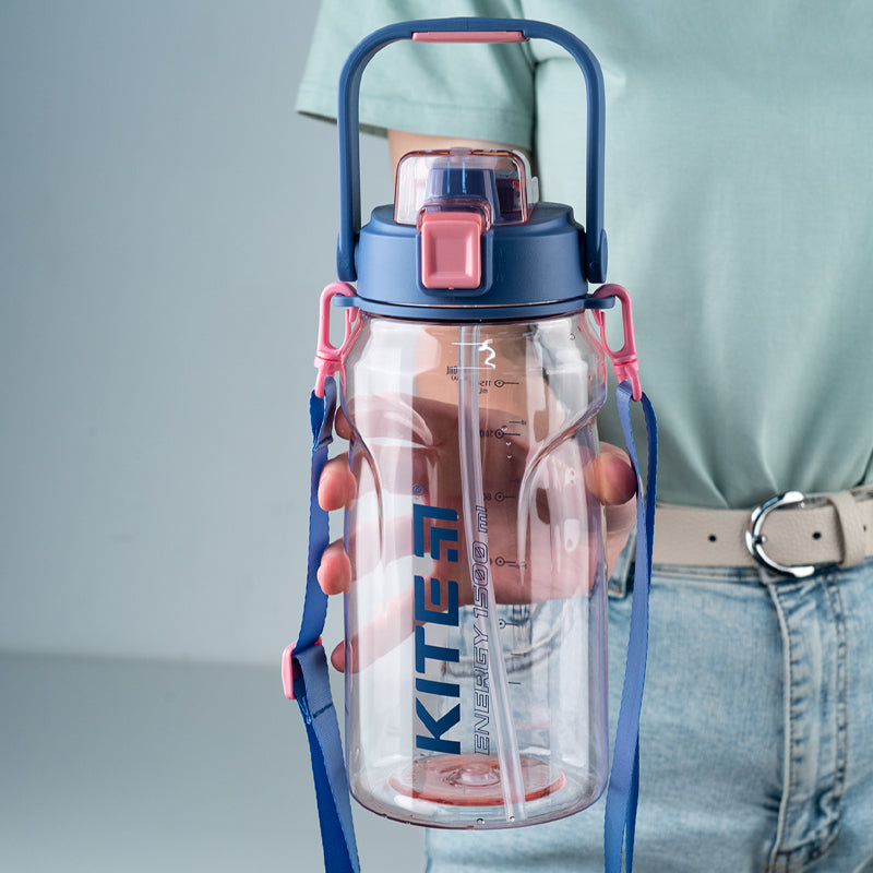 Water bottle Kite K24-1202-2, 1500 ml, pink