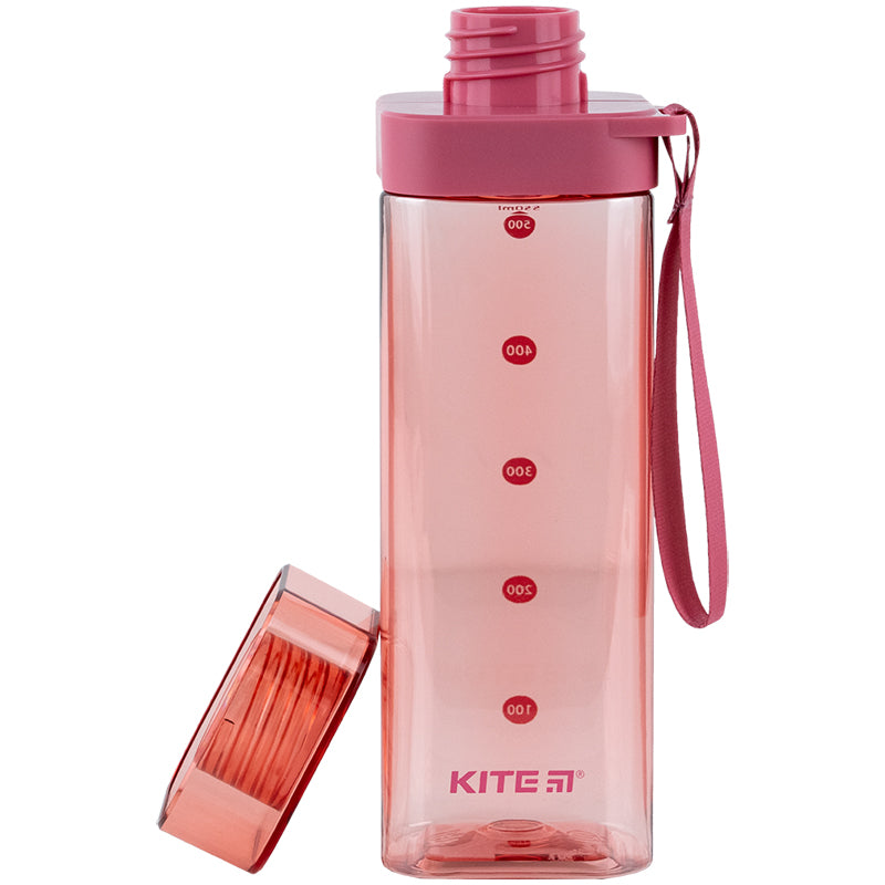 Water bottle Kite K24-1209-3, 550 ml, pink