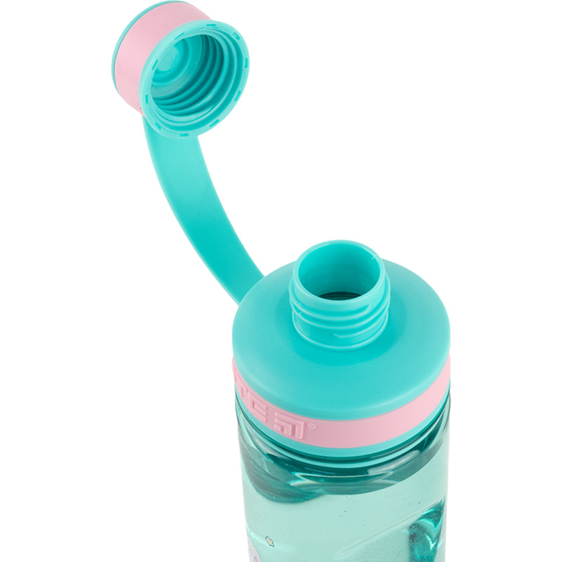 Butelka na wodę Kite Rainbow Catcorn K24-397-2, 500 ml, turkusowy