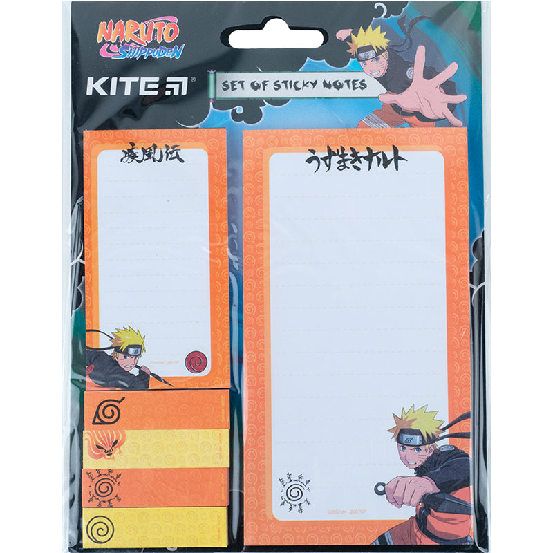 Блок паперу з клейким шаром Kite Naruto NR23-299-1, набір