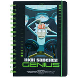 Блокнот на спіралі Rick and Morty RM24-190, A5, 80 аркушів, клітинка