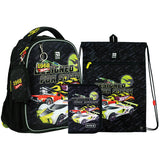 Шкільний набір Kite Hot Wheels SET_HW24-555S (рюкзак, пенал, сумка)